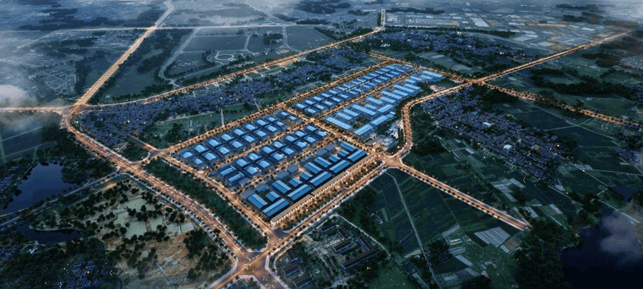 Hệ thống hạ tầng được đầu tư ngay từ đầu nhằm đáp ứng yêu cầu của các doanh nghiệp sản xuất quy mô lớn