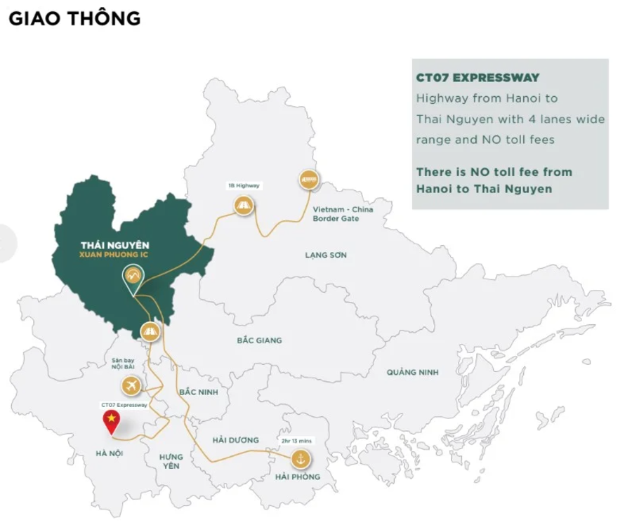 Cụm công nghiệp Xuân Phương - Thái Nguyên 2 Cụm công nghiệp Xuân Phương - Thái Nguyên nằm trong khu vực phát triển công nghiệp của Phú Bình