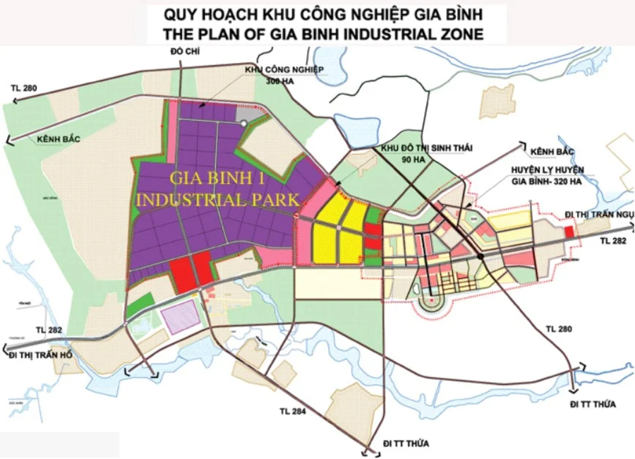 Khu công nghiệp Gia Bình - Bắc Ninh 2 Khu công nghiệp Gia Bình - Bắc Ninh nằm trên hành lang Quốc lộ 17