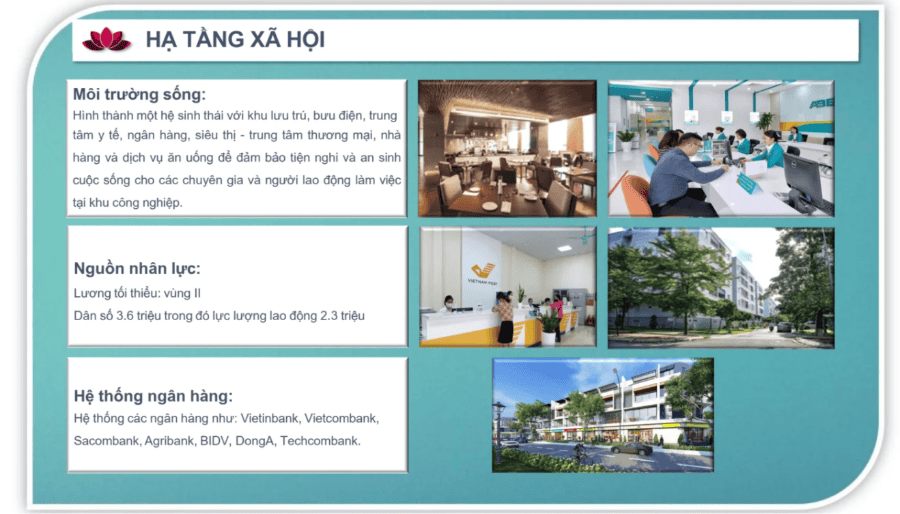 Khu công nghiệp số 3 Nghi Sơn, Thanh Hóa 3 Hạ tầng kỹ thuật được đầu tư theo tiêu chuẩn khu công nghiệp hiện đại nhằm đáp ứng yêu cầu của các dự án sản xuất công nghệ cao, cơ khí và công nghiệp hỗ trợ